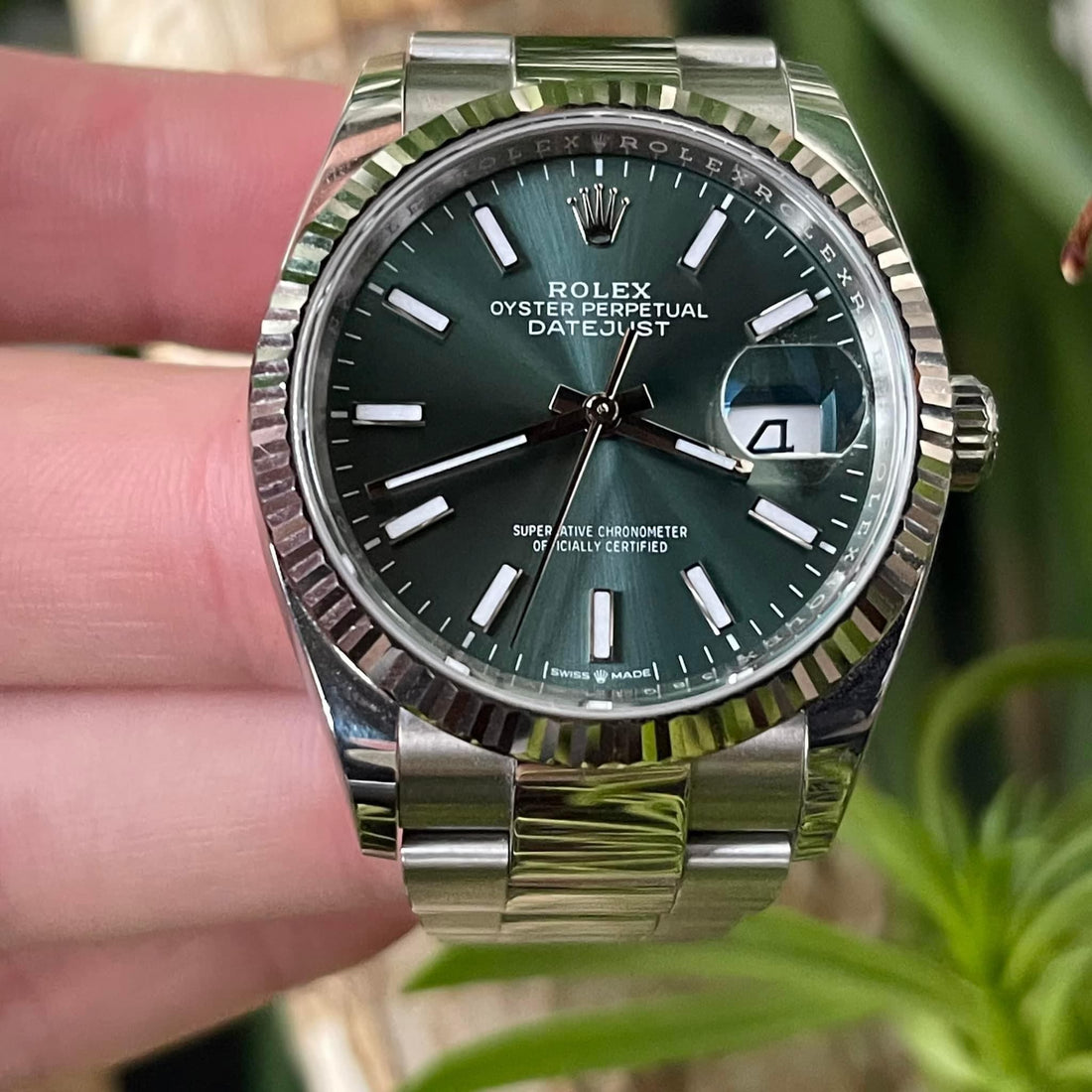 Rolex Datejust Mint Green