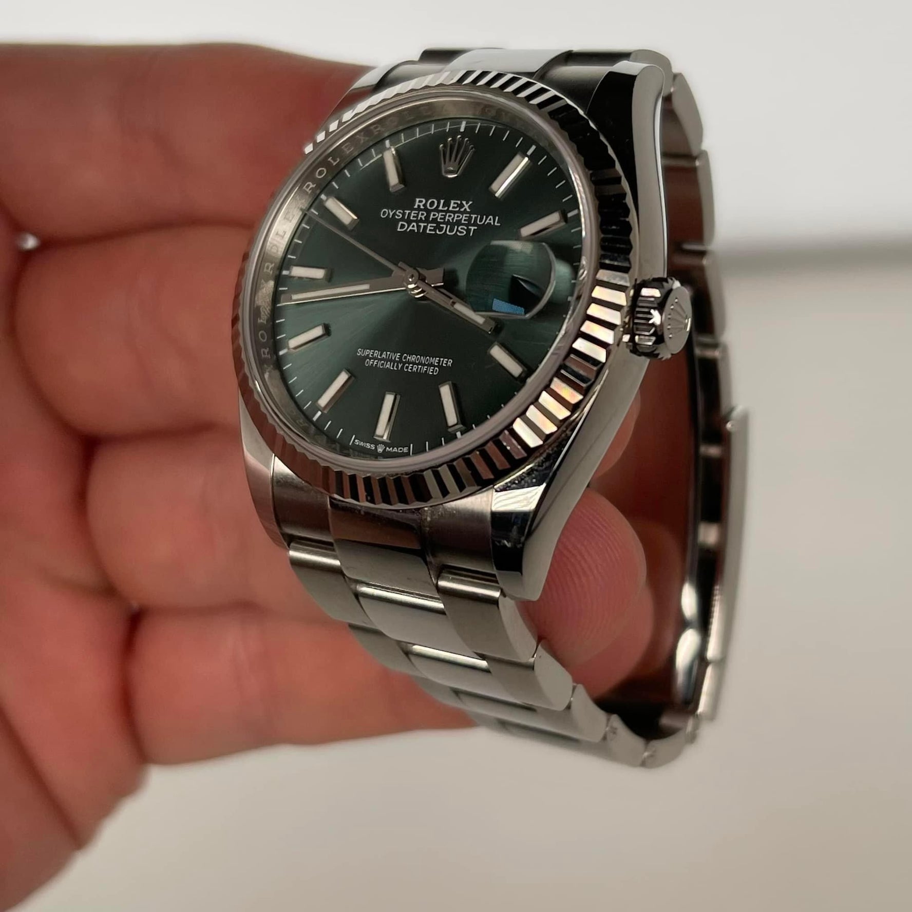 Rolex Datejust Mint Green