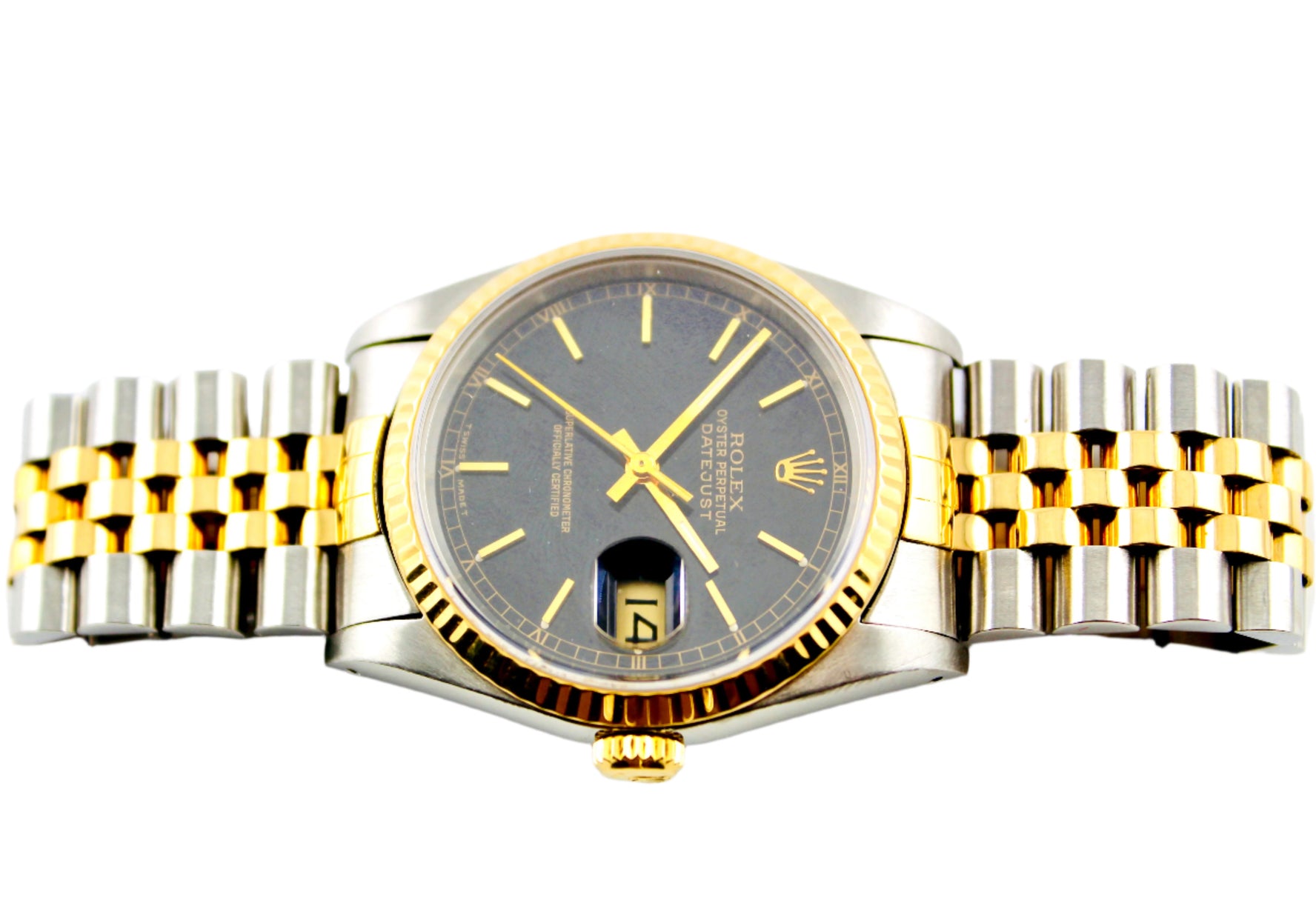 36MM Rolex 126300 Oyster Perpetual Datejust Two Tone Watch